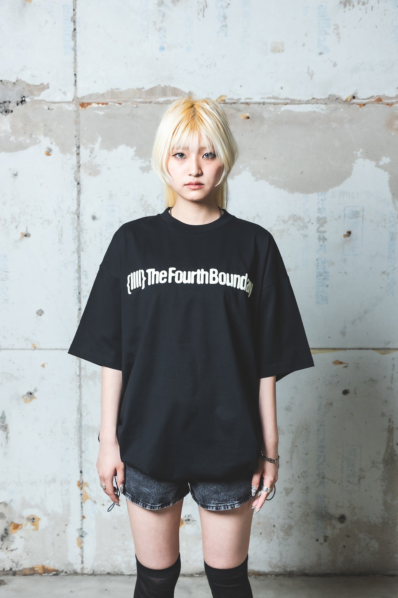 【プレゼント】ドローコードプリントTシャツ（ブラック）