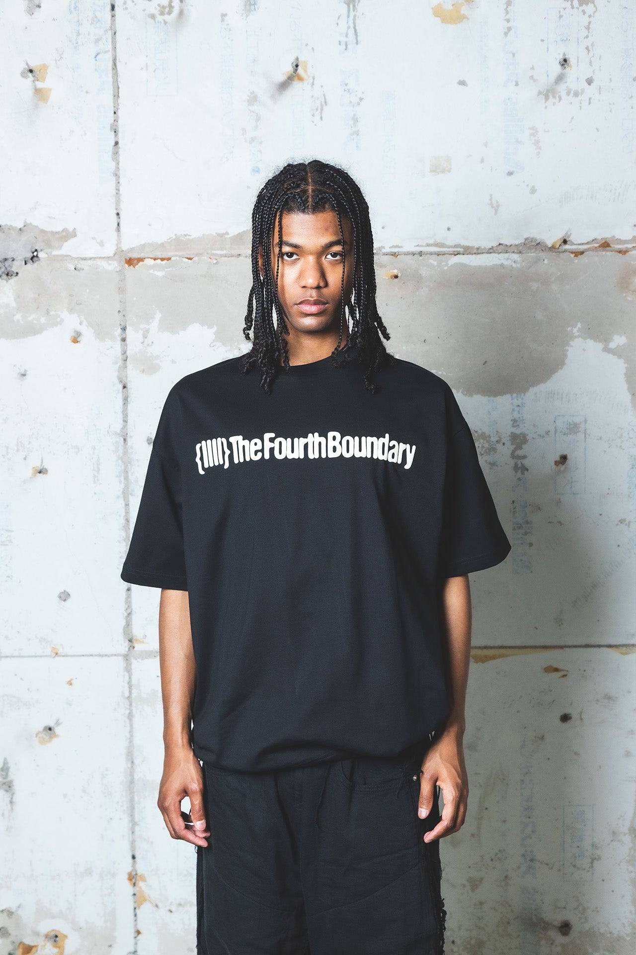 【プレゼント】ドローコードプリントTシャツ（ブラック）