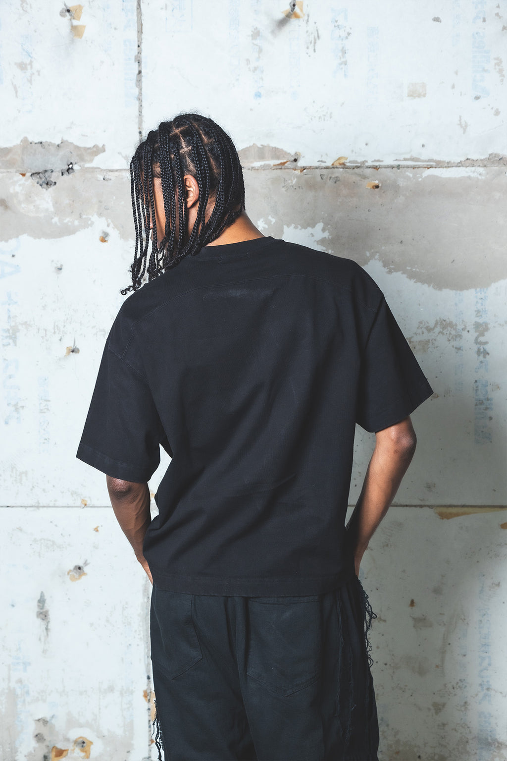 【プレゼント】ドローコードプリントTシャツ（ブラック）