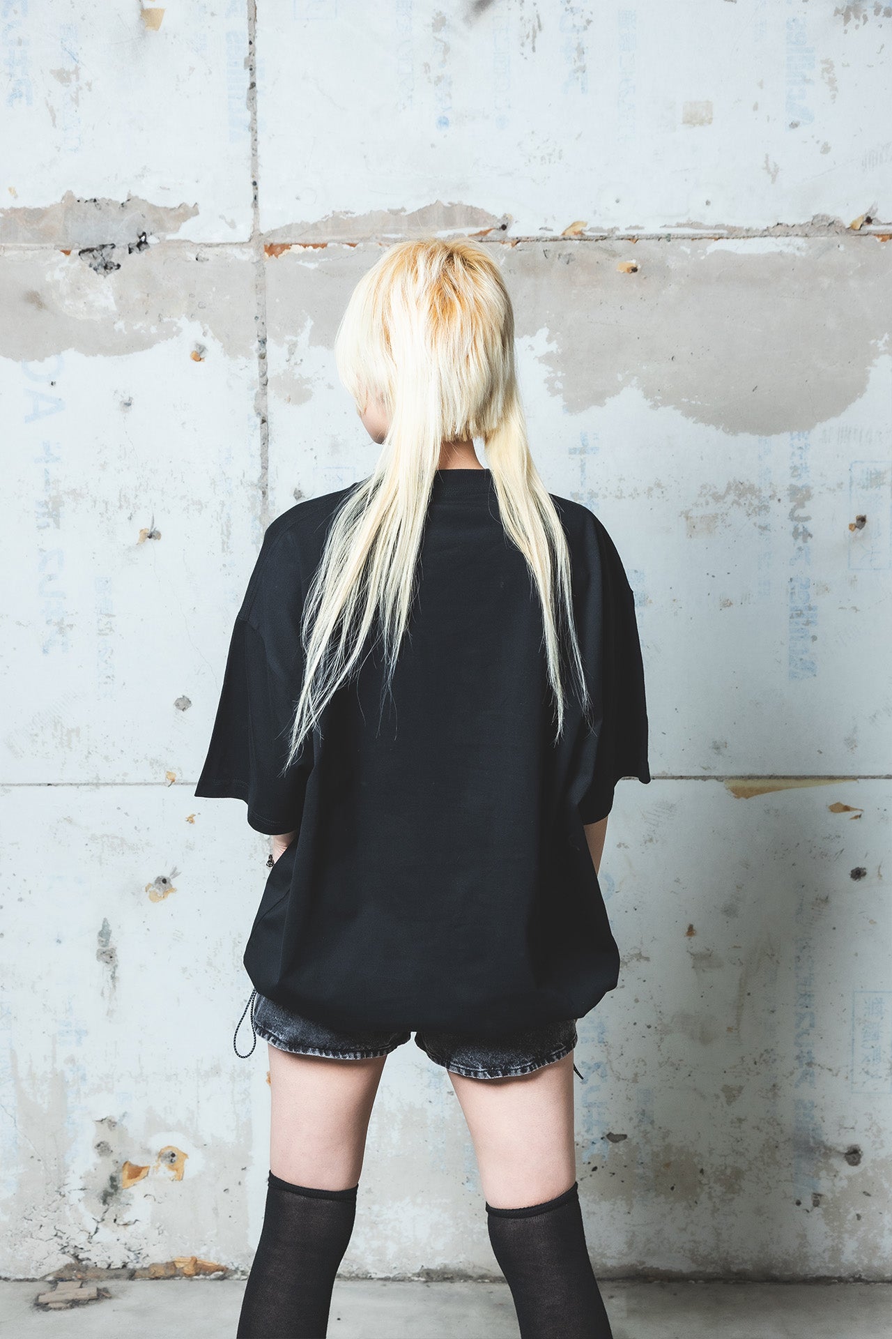 【プレゼント】ドローコードプリントTシャツ（ブラック）