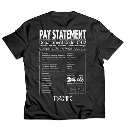 RESTRICTED：人の給与明細 Tシャツ