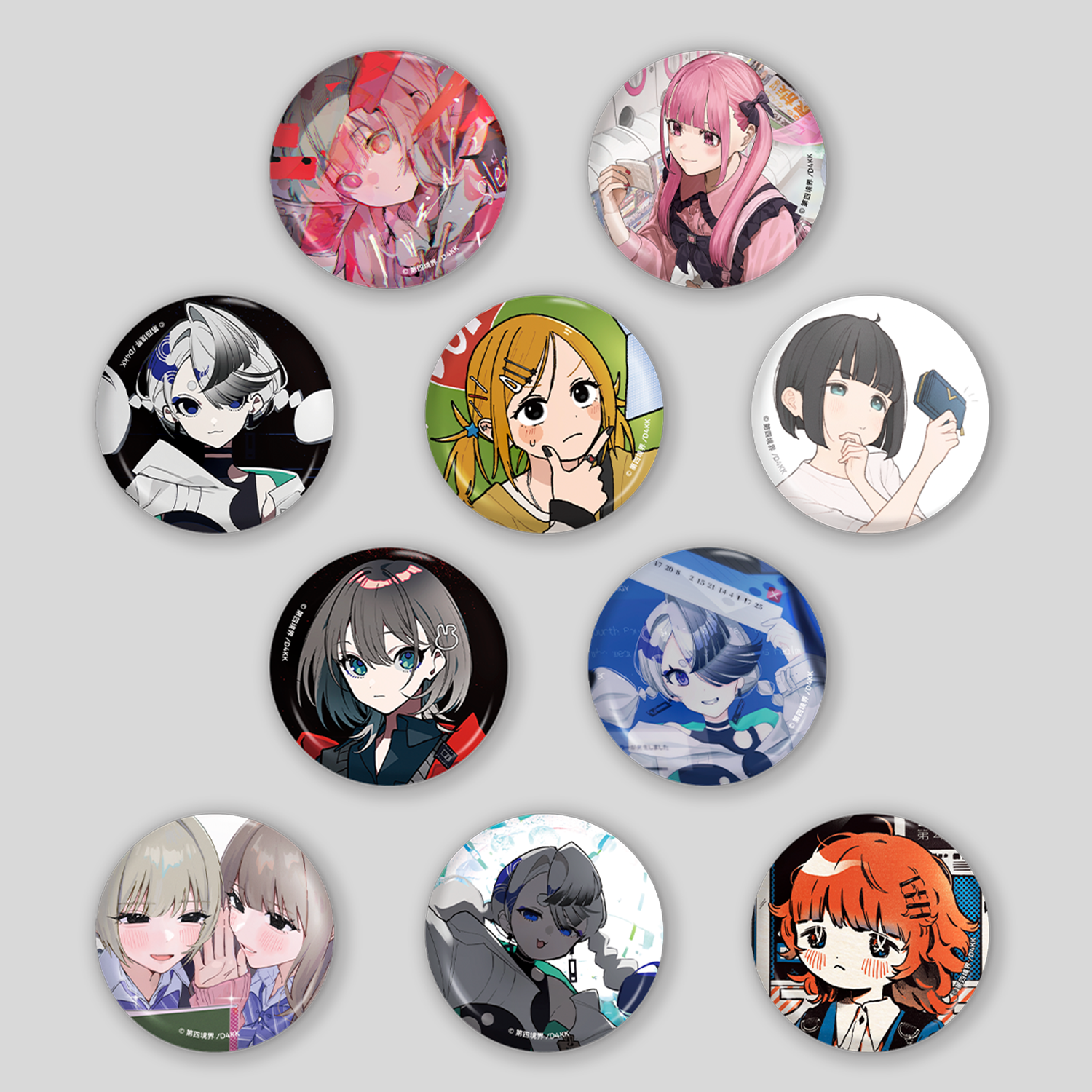 D4KK缶バッジ vol.2