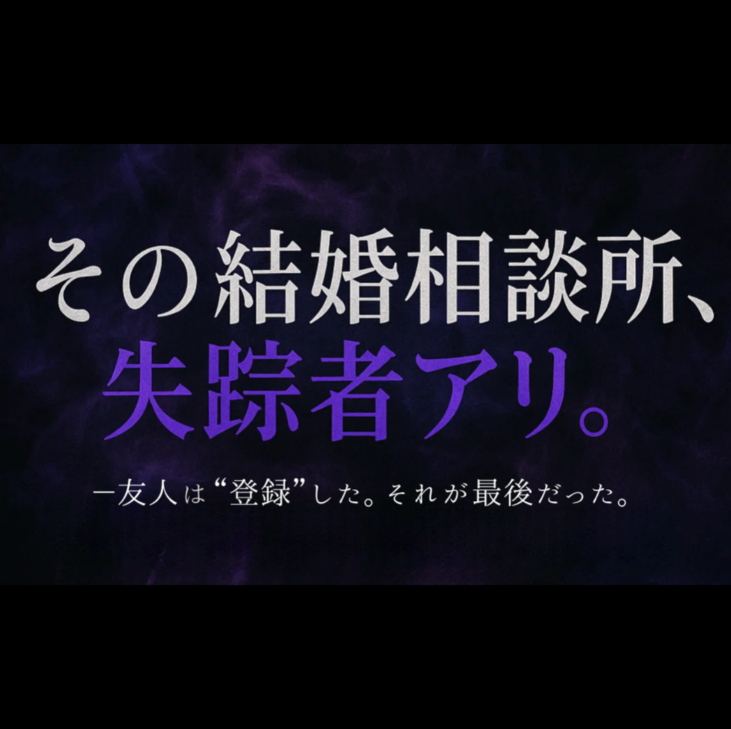 その結婚相談所、失踪者アリ。