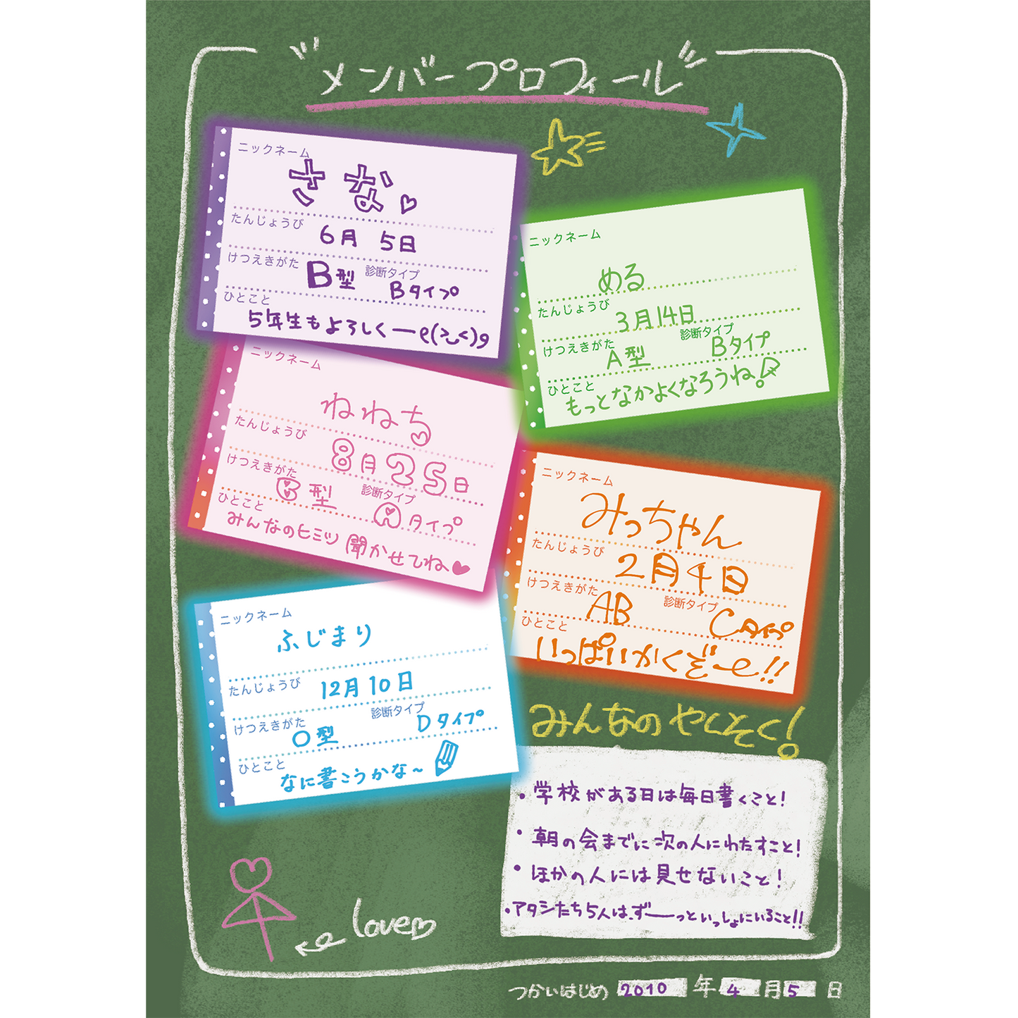 人の交換日記